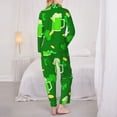 thumbnail image 5 of Kll St Patrick'S Day2 Print Women'S Long Sleeve Pajamas With Pants Sleepwear Loungewear 2 Set-Xx-Large, 5 of 9