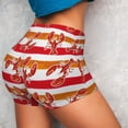 thumbnail image 4 of Fotbe Red Lobster Shorts Sin Costuras – Shorts Deportivos de Cintura Alta para Mujer, Elásticos para Gimnasio, Yoga, Running o Ciclismo-Medium, 4 of 8