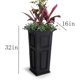 thumbnail image 2 of Macetas cuadradas elevadas for interiores y exteriores, plantas suculentas, plantas verdes, decoración de balcón, 2 of 4