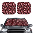 thumbnail image 2 of Balery Ladybugs and Red Hearts Parasol para parabrisas de coche de 2 piezas | Parasol plegable para parabrisas delantero de coche para la mayoría de sedanes-Small, 2 of 6