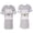 Men Heather / Women Heather, variant on Keep Calm King Queen Unisex Couple Matching Cotton Jersey style T-Shirt Contrasting stripes on sleeves (Men Heather / Women Black) (Men S / Women S)