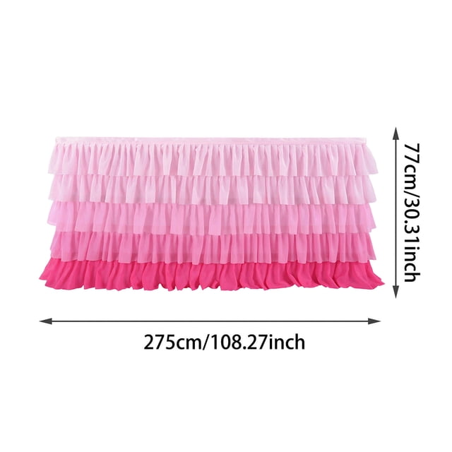 Elegant Adjustable Length Cake Skirt For Wedding Birthday Party Decorations With Fabric Design