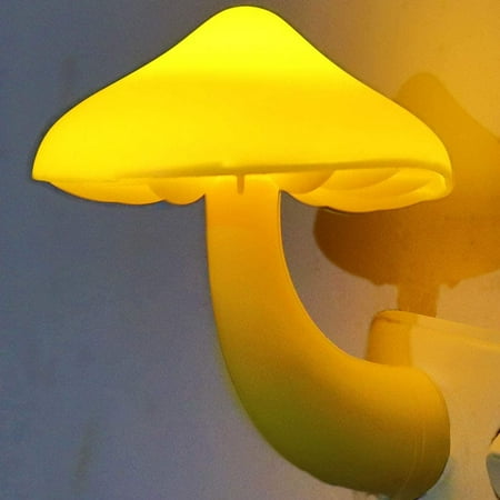 

2 Pieces LED Night Light Plug in Lamp Mushroom Night Light 7 Color Changing Magic Mini Pretty Mushroom Shaped Night Lights for Ad