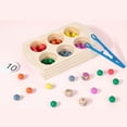 thumbnail image 3 of para 60 de Montessori Coordinación mano-ojo Aprendizaje Memoria Habilidad Sensorial juguetes Hugo tarjeta de juego de clasificación de color, 3 of 10