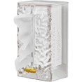 thumbnail image 1 of Transparent Vertical Stripe Tissue Box Holder Tissue Box Set, Living Room Bedroom Bathroom Household Tissue Box (White,M), 1 of 5