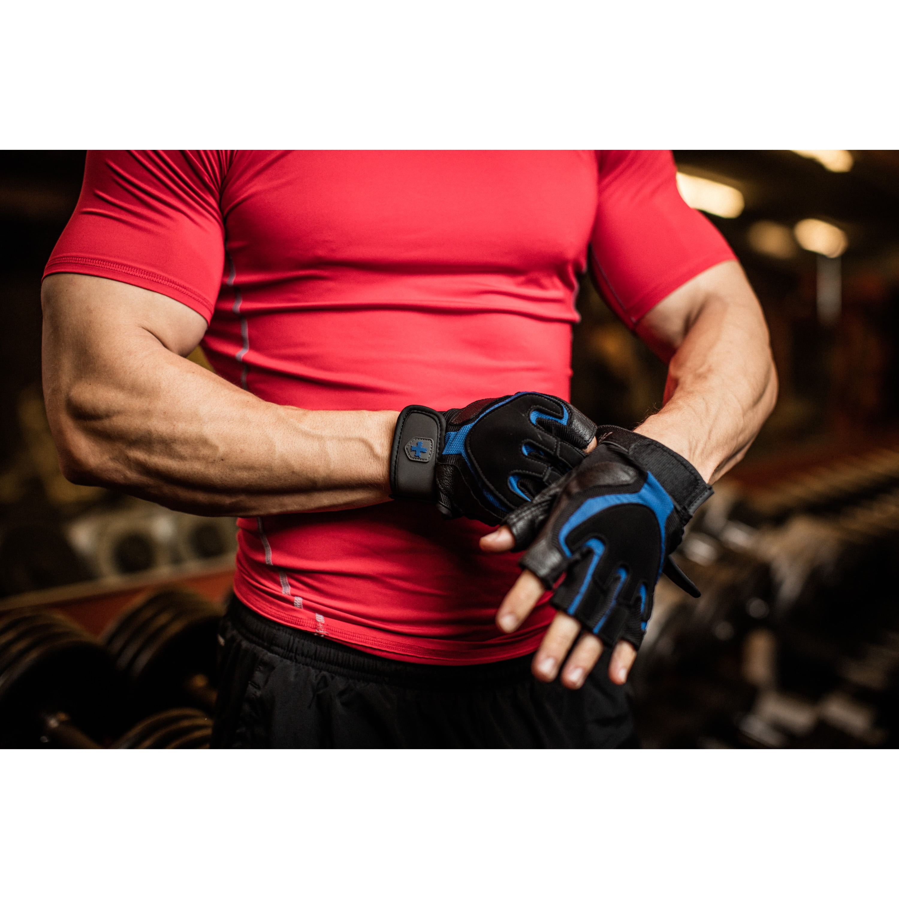 Guantes Piel Hombre Harbinger Gym Pesas Training Grip 1260