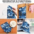 thumbnail image 7 of GZHJMY 1 Pack Camouflage Blue Kitchen Towels, Soft Highly Absorbent Dish Towels Reusable Tea Towels Set, 28"x 18", 7 of 7