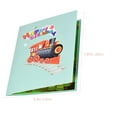 thumbnail image 2 of TEHAUX Train Greeting Card with 3D Design in Assorted Colors for Childrens Birthday Celebrations 1Set, 2 of 8