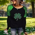 thumbnail image 2 of HongQid Women St. Patrick's Day Crewneck Sweatshirts Graphic Shirts Casual Long Sleeve Pullover Tee Tops, 2 of 9