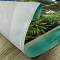 thumbnail image 5 of Ambesonne Jungle Place Mats Set of 4, Mahe Island Lake Palms, Standard Size, Aqua Green White, 5 of 6