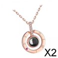 thumbnail image 1 of Collar del Día de San Valentín Salvador para mujer regalo con colgante Simple 2 piezas, 1 of 10