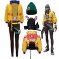 thumbnail image 2 of VALORANT Killjoy Cosplay Fantasia Disfraz Chaqueta Abrigo Pantalones para Mujer Uniforme con Mochila Sombrero Ropa de Fiesta de Carnaval de Halloween, 2 of 5