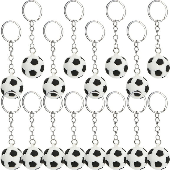 Masteelf Soccer Keychains with Sports Look for Kids Multi Color Metal and Plastic Keychain Pendant