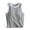 White, variant on vigerkar Womens Built in Bra Tank Tops Ribbed Sleeveless Summer Basic Tops (Grey, XL)