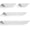 White, variant on White Floating Shelves, 24 Inch Solid Wood Storage Wall Shelves Set of 4 Display Ledge Shelves Decor for Bedroom, Living Room, Bathroom, Kitchen - White