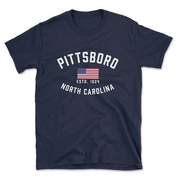 Pittsboro North Carolina Patriot Men's Cotton T-Shirt