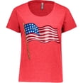 thumbnail image 3 of Inktastic American Flag Design Women's Plus Size T-Shirt, 3 of 5