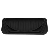 TABLZONE Black Silicone Kitchen Mat for Refrigerator and Coffee Maker with High Efficiency Drain Design