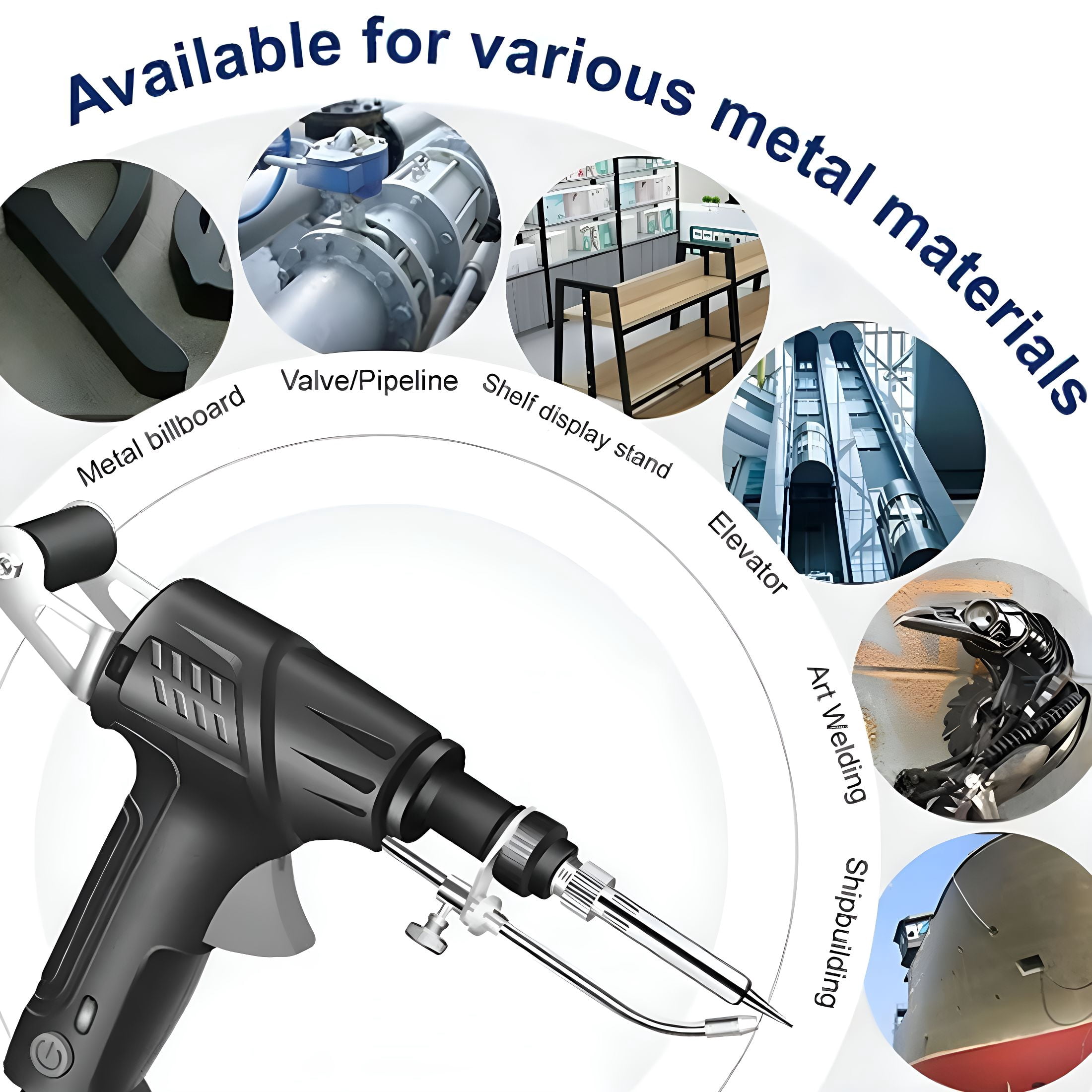 EXLEAF Internally Heated Industrial Laser Welding Tools, Multi-Function Soldering Iron Soldering Gun Set, Automatic Corded Solder Iron Internal Heat Electric Welding Tool