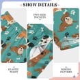 thumbnail image 4 of Wobogo Dogs Paw Prints Long Pajama Pants Bottoms Soft Sleepwear with Pockets, 4 of 9