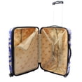 thumbnail image 3 of Tropical Flower 3-Piece Expandable Hardside Spinner Luggage Set - Navy Blue, 3 of 4