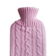 thumbnail image 3 of Botella Caliente Goma Botella Caliente PVC Funda Tela Punto Funda Tela Piel Conejo Imitación Calentador Manos Funda para Botella Caliente (rosa) Rosa, 3 of 9