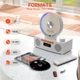 thumbnail image 3 of Reproductor de CD portátil ROADOM Retro Design con Bluetooth/control remoto, 3 of 8
