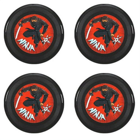 Happy Birthday 'Ninja' Mini Flying Discs / Favors (4ct)