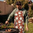thumbnail image 4 of Pioneer Flower Floral Print Pattern Cotton Linen Apron with Pockets, Waterproof Adjustable, 33x27 Inch for Kitchen, Gardening, BBQ, Salon, 4 of 6