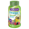 (3 pack) (3 pack) Vitafusion Omega-3 Gummy Vitamins, Berry Lemonade, 120 ct