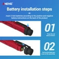 thumbnail image 3 of ANENG VC1010 Non-Contact AC Voltage Tester with Variable Sensitivity 12V-1000V Dual Range Electrical Tester Pen LCD Display Portable Voltage Detector with Beeps Flashes Flashlight, 3 of 8