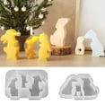 thumbnail image 4 of Wmool Easter Silicone Molds DIY Dropper Resin Gypsum Rabbits Candle Ornament Mold', 4 of 8