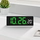 thumbnail image 5 of Reloj despertador LED verde, multifunción, pantalla de temperatura, brillo ajustable, 5 of 8
