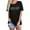 Black, variant on LUOGENLI Female T-shirts for Womens Floral Print Short Sleeve T Shirt for Women Casual Round Neck Tee Top Womens T-shirts Graphic Tees xxl Tall St. Patrick's Day Black XXXL