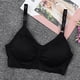 thumbnail image 5 of Mujeres sexy embarazadas inalámbrico push up sujetador ropa interior abierta frente hebilla bralette (negro XL), 5 of 5
