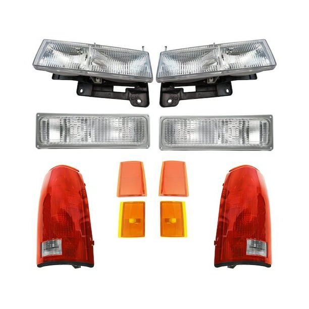 Headlight Tail Light Parking Light Kit 10 Piece Compatible with