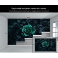 thumbnail image 5 of Green Rose Mural - Creative Flower Mural Wallpaper For Living Room Bedroom, Rose Mural 118"W x 83"H (Not Peel and Stick), 5 of 6