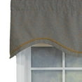 thumbnail image 4 of RLF Home Bluebell Trimmed Cornice 100% Cotton with Fully Lined 3" Rod Pocket Valnance for Windows 50" x 17" Blue, 4 of 4