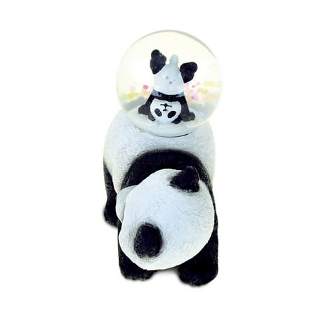 - PuzzledPanda (45MM) Resin Stone Finish Snow Globe -