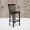 Cherry Wood Seat/Black Metal Frame, variant on Emma + Oliver 2 Pack Black School House Back Metal Restaurant Barstool - Burgundy Vinyl Seat