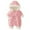 Pink, variant on newwalpole Baby Snowsuit Newborn Printed Winter Clothes Outfit Infant Boys Grils Hooded Double Zippers Jumpsuit Onesie Coat Black for Size 9-12 Months