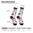 thumbnail image 2 of Logiee Monkey Print Adult Socks for Men & Women,Calf Socks, Ankle Socks,Boots Socks,Breathable Casual Sock,Unisex Crew Socks, 2 of 6