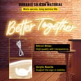 thumbnail image 4 of VEVOR Better Together Neon Sign Warm White 2-Piece Set 13 x 7 inch and 18 x 8 inch with Remote Control and Dimmer, 4 of 9