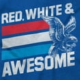 thumbnail image 2 of Red White Awesome American Patriot Crewneck T Shirts Boy Girl Teen Brisco Brands XS, 2 of 6