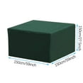 thumbnail image 3 of Fiudx Funda para Mesa de Jardín, Resistente Protector para Muebles de Exterior, Poliéster Pvc Impermeable, Diseño de Ojales Seguros, Solución de Almacenamiento para Invierno, Juego de Comedor para Pa, 3 of 6