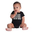 thumbnail image 4 of Funny Mommy on my Mind Hip Hop Romper Boys or Girls Infant Baby Brisco Brands NB, 4 of 6