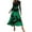 Big Floral Green, variant on Womens Floral Maxi Dress Spring Summer Casual Crewneck Long Sleeve Ruffle Flowy Cocktail Wedding Guest Dresses