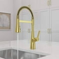 thumbnail image 5 of Pfister Lg529-Nec Neera 1.8 GPM Single Hole Pre-Rinse Pull Down Kitchen Faucet - Gold, 5 of 5