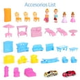 thumbnail image 5 of JoyStone Dollhouse with Colorful Light, Furniture Sets with 4 Dolls, Creative Gift for 3-12 Year Girls, Pink, 5 of 9