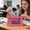 B, variant on sruoe Binder Pencil Case, Zip Pencil Case, Transparent Pencil Pouch, Window 3-Ring Compatible Pencil Bag, Stationery Organizer, Pen Bag for Office Home Daily Use